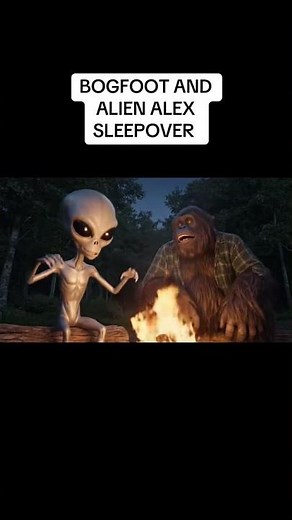 Bigfoot And Alien Alex Sleepover #viral