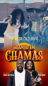Sim, povo de Deus na cidade do Huambo, capital da província do Huambo e arredores, nossa querida Nair Nany e eu estaremos nesta bela cidade para a grande atividade evangelística e de milagres HUAMBO EM CHAMAS. A irmã Nair Nany erá a cantora oficial da abertura da HUAMBO EM CHAMAS no dia 25 de Setembro, Quinta-feira, pelas 15:30 e nós ministraremos a Palavra da pregação do Evangelho com a oração pelos enfermos. Evento: HUAMBO EM CHAMAS! Local do Evento: PAVILHÃO DO PETRO DO HUAMBO Data: 25 - 28 D