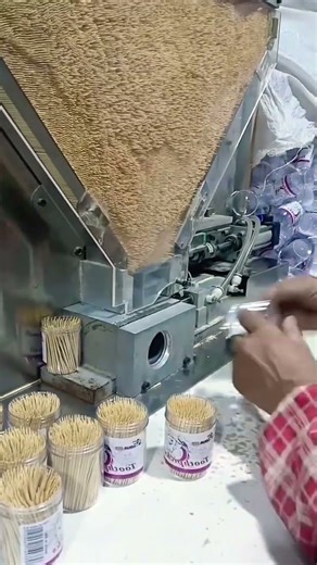 Automatic Toothpick Packaging and Assembly #shorts