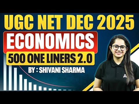 UGC NET Economics | UGC NET Economics Paper 2 One Liner Questions By Shivani Mam