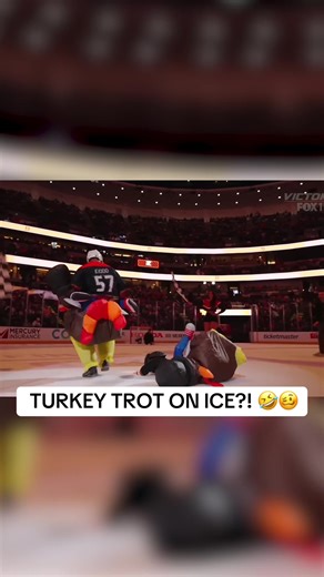 Turkey Trot on Ice: Hilarious Kid's Faceplant