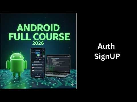 (287) Firebase Auth Sign Up in Android Studio | Complete Android Course
