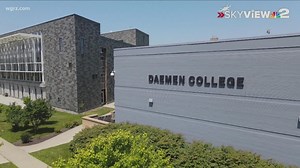 A new sculpture inspired by Ringo Starr is now at Daemen University