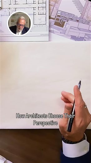 Perspective isn’t accidental. Before we sketch, we choose the one vantage point that best communicates the architectural story within a single frame. A well-chosen perspective clarifies relationships. It reveals ceiling heights, frames key sightlines, and shows how rooms connect. In a live-design setting, that clarity matters. It allows us to test ideas in real time and refine them with precision. #customhome #architecturalsketch #sketchdaily #homedesign | Visbeen Architects