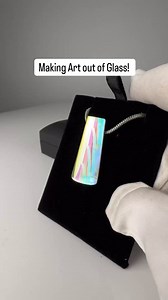 Making Art from a Sheet of Glass! - #jbarts #glassart #art #dichroic #pendant | JBArts