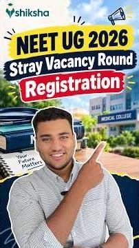 NEET Stray Vacancy Round 2026 Registration! NEET Stray Round, NEET Counselling #neet2026 #neet #mcc