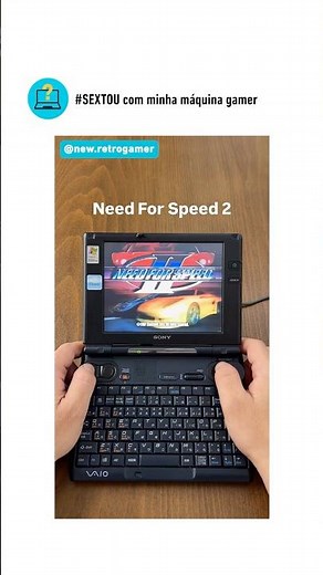 Esse é o novo jogo de corrida que lançaram né?! 😅💻#vaio #notebook #laptop #vaio #qnc