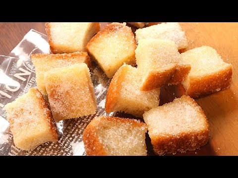 【レンジだけで超サクサク】食パンで簡単シュガーラスクの作り方｜バレンタインにもおすすめ｜パンダワンタン