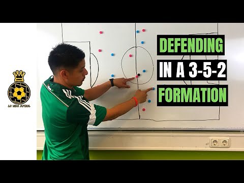HOW to DEFEND IN A 3-5-2 FORMATION vs A 4-4-2 FORMATION (TACTICS EXPLAINED)