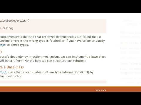 Typesafe Dependency Injection in Derived Classes Using C+ +