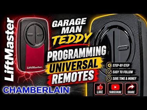 How to program a LiftMaster / Chamberlain Universal Garage Remote