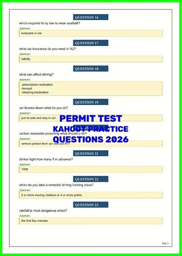 PERMIT TEST KAHOOT PRACTICE QUESTIONS 2026 video