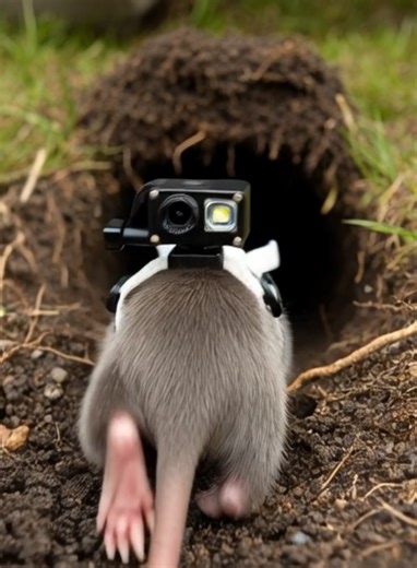 Exploring the Underground Mole Nest. #usa #animalpov #molebaby #unfrezzmyaccount #viral