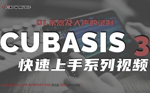 【中文字幕】Cubasis 3快速上手系列视频教程-01.乐器及人声的录制