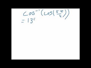 Composition of Inverse Trig. Functions