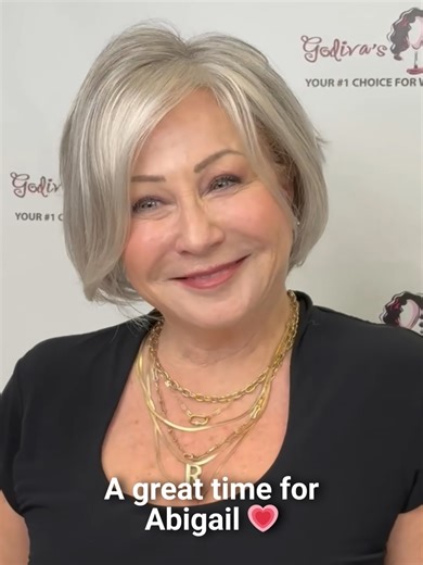 So many of you have been asking about Abigail 💕 She’s on sale this week ✨ Easy. Natural. Ready to wear. #wigtok #wigconfidence #lacefrontwig #hairlossjourney #wigsforwomen #over40women #over50women