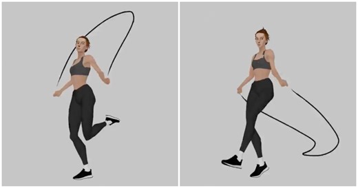 Detailed Animation Study Focused on Jump Rope Motion