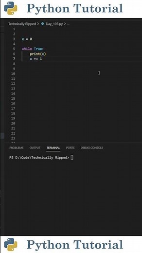 How To End An Infinite Loop | Python Tutorial