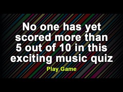 Music Quiz For Smart People