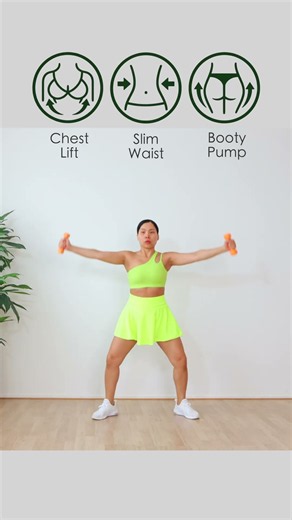 Chest Lift + Slim Waist + Booty Pump, Full Workout ⬇️