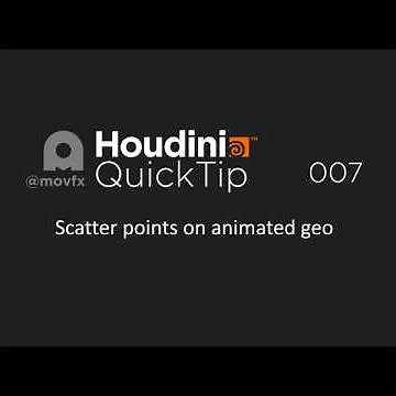 Houdini Quicktip 007 - Scatter points on animated geometry