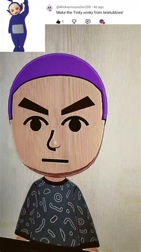 Making a Mii every day! (pt.142) #Mii #TomodachiLife #Nintendo #Teletubbies #TVShow #TinkyWinky #TV