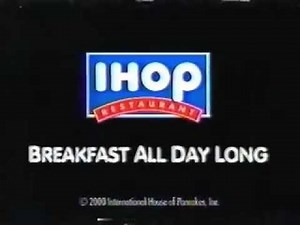 IHOP Breakfast All Day Commercial from 2000