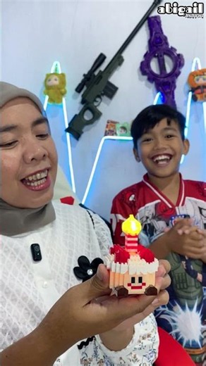 Mini Kue ulang tahun #youtubeshorts #abigailantowi #kueulangtahun #viral #fyp
