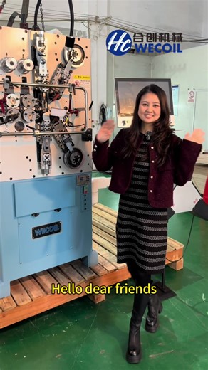 Welcome to WECOIL spring factory to see our good quality spring machine #Spring machine #China factory