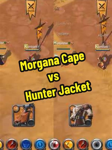 Morgana Cape vs Hunter Jacket in Albion Online