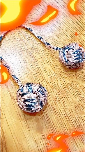 Balls of Fire | paracord monkey fist fidget #paracord #paracordprojects #diy #fyp
