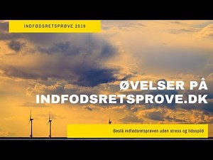 Øvelser på indfodretsprove.dk
