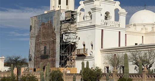 Saving Face: Work continues on San Xavier's facade restoration