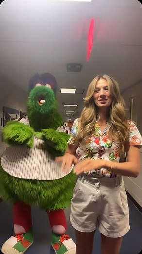 Taryn on Instagram: "The @philliephanatic is having SUCH a brat summer 😂 @phillies @mlb"