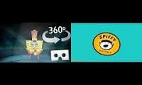 Mix of 2 videos from youtube : 360 Video Testing SpongeBob
