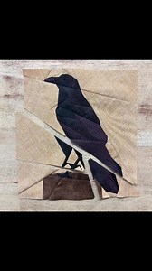 Raven Fpp--backyard Bird Series—paper Piecing Quilt Block Pattern - Etsy