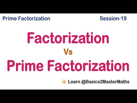 Key Difference Between Factorization and Prime Factorization | Explained Clearly | CBSE ICSE