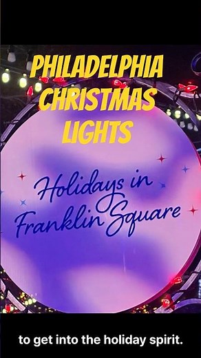 “Magic Nights in Philly: Franklin Square Christmas Light Show 2025 ✨”#christmaslights #festivevibes