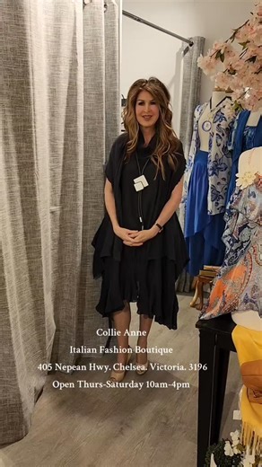 CHELSEA – NEW ARRIVALS & BLACK FRIDAY BARGAINS! 🖤 Our Chelsea store is brimming with stunning new Italian arrivals — soft linens, breezy tops, pretty dresses, relaxed pants and sets made for Spring/Summer days. ☀️✨ And now’s the perfect time to pop in and grab a Black Friday bargain! 🖤 1 item = 10% OFF 🖤 2 items = 15% OFF 🖤 3 items = 20% OFF Find something beautiful, enjoy some savings, and make your weekend wardrobe sparkle a little more. ✨ 📍 Collie Anne @ Chelsea 405 Nepean Hwy, Chelsea O