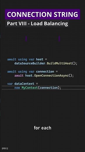 PostgreSQL connection string Part 7 - Load Balancing #csharp #dotnet #entityframework