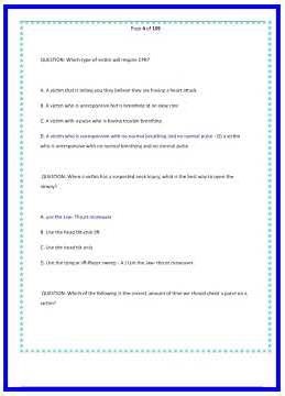 BLS EXAM WITH COMPLETE 350 QUESTIONS AND CORRECT VERIFIED ANSWERS JUST RELEASED THIS YEAR70 636x882