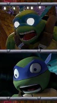 ninja turtles battle robot turtles in FORTNITE! 🤖🐢 #shorts #tmnt