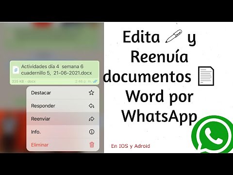 Edit and forward documents via WhatsApp