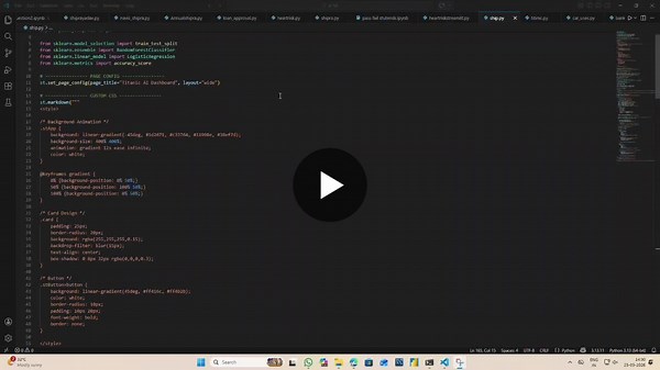 #machinelearning #ai #python #datascience #streamlit #aiprojects #datavisualization #mentorship #learningjourney #predictiveanalytics #aiinaction | Shipra Yadav