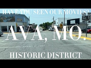 Driving the Historic District in Ava, MO. (4K)