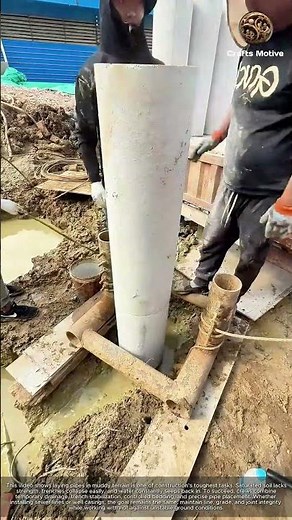 Construction Secrets: How to Lay Sewer or Well Pipes in Challenging Muddy Ground