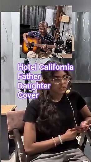 Hotel California Verse 2 AcousticGuitar - Father & Daughter ‪@TheZenFamJam‬ - #theeagles #cover