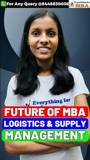 MBA Logistics & Supply Chain 🌍 | Future Growth Explained!