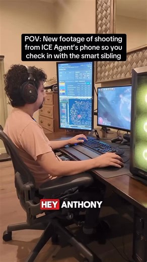 Vote In Or Out 🇺🇸 on Instagram: "New footage from the ICE agent’s own perspective is raising serious questions about the killing of #ReneeGood in #Minnesota. The video shows the agent circling her car as she prepares to leave, reversing and turning away, not toward him. At no point does the footage show an immediate threat. Free speech, including heckling officers, is legal, and ICE agents do not have authority to arrest bystanders in this context. Federal guidance has long warned officers aga