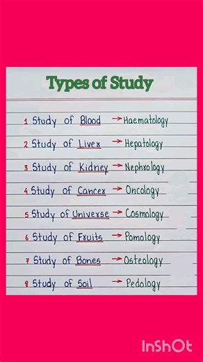 Types Of Study 🔥